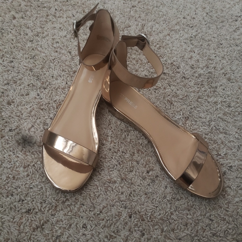 Express Rose Gold Sandals